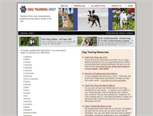 Tablet Screenshot of dog-training-spot.com